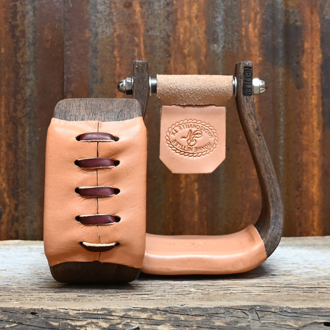 Nettles Stirrups 3 Inch Chisholms in Mahogany