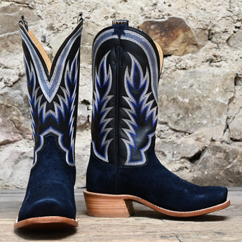 Hyer CULVER 13" – Black Top with Dark Navy Roughout Vamp