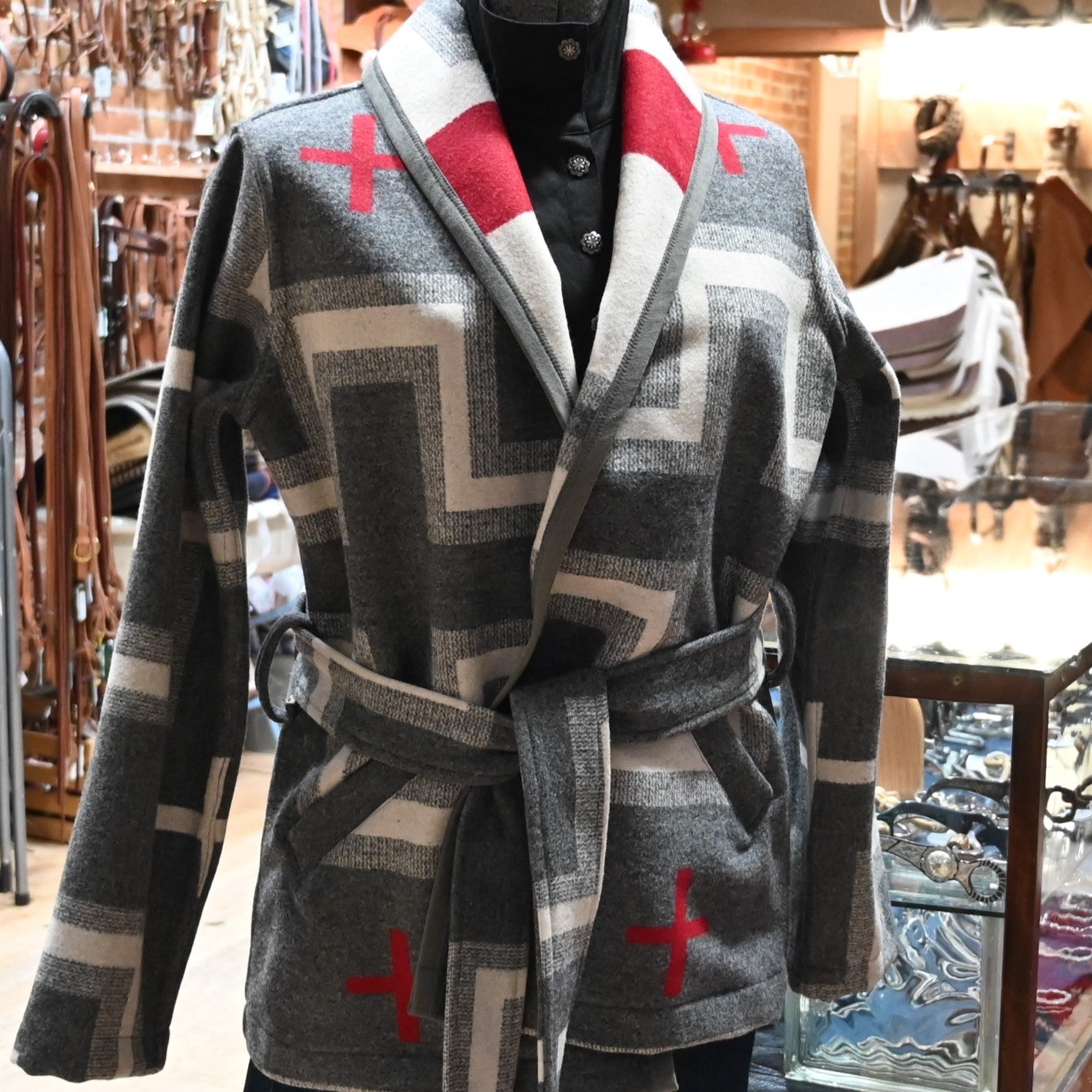 L Seven San Miguel Wrap Coat view of front