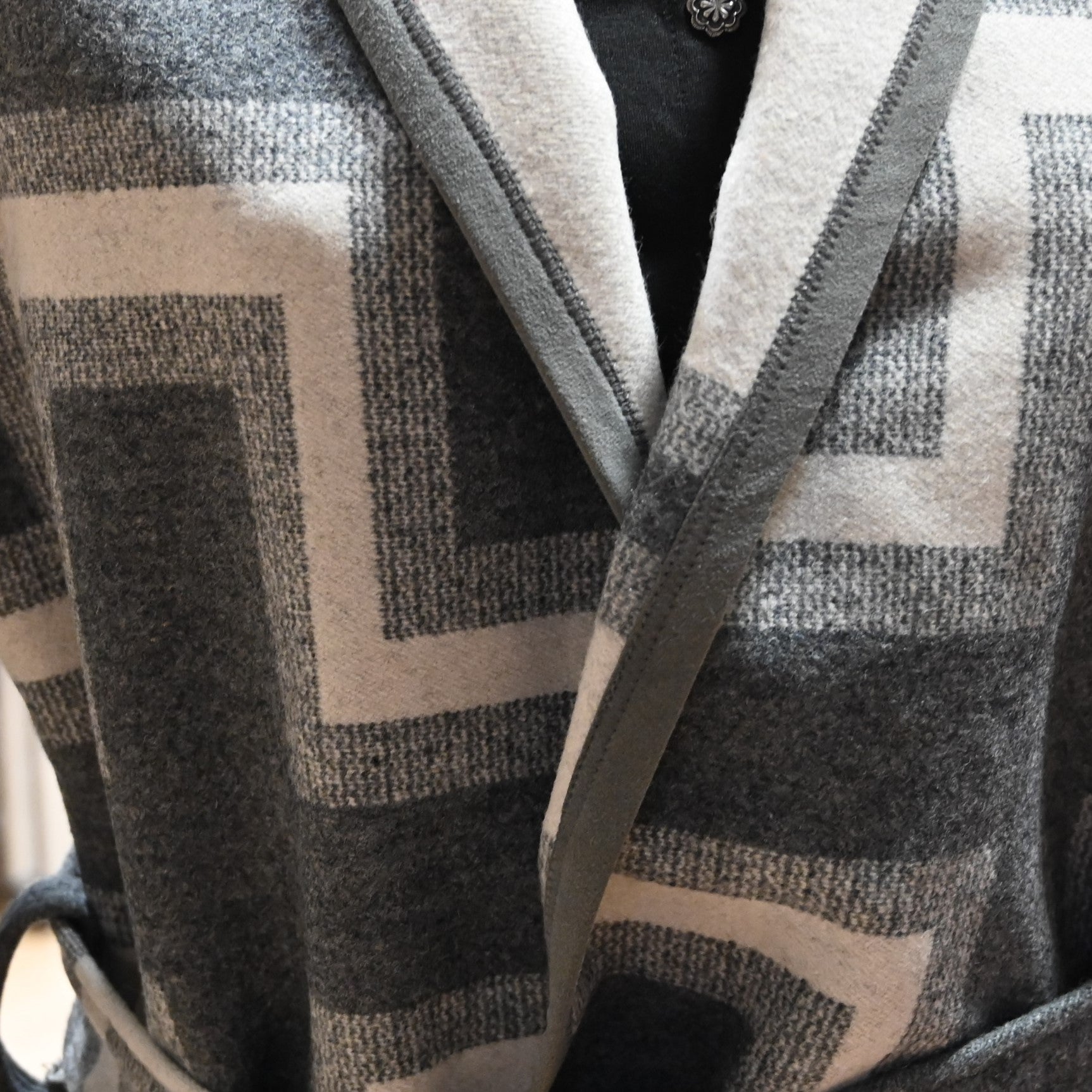 L Seven San Miguel Wrap Coat view of detail