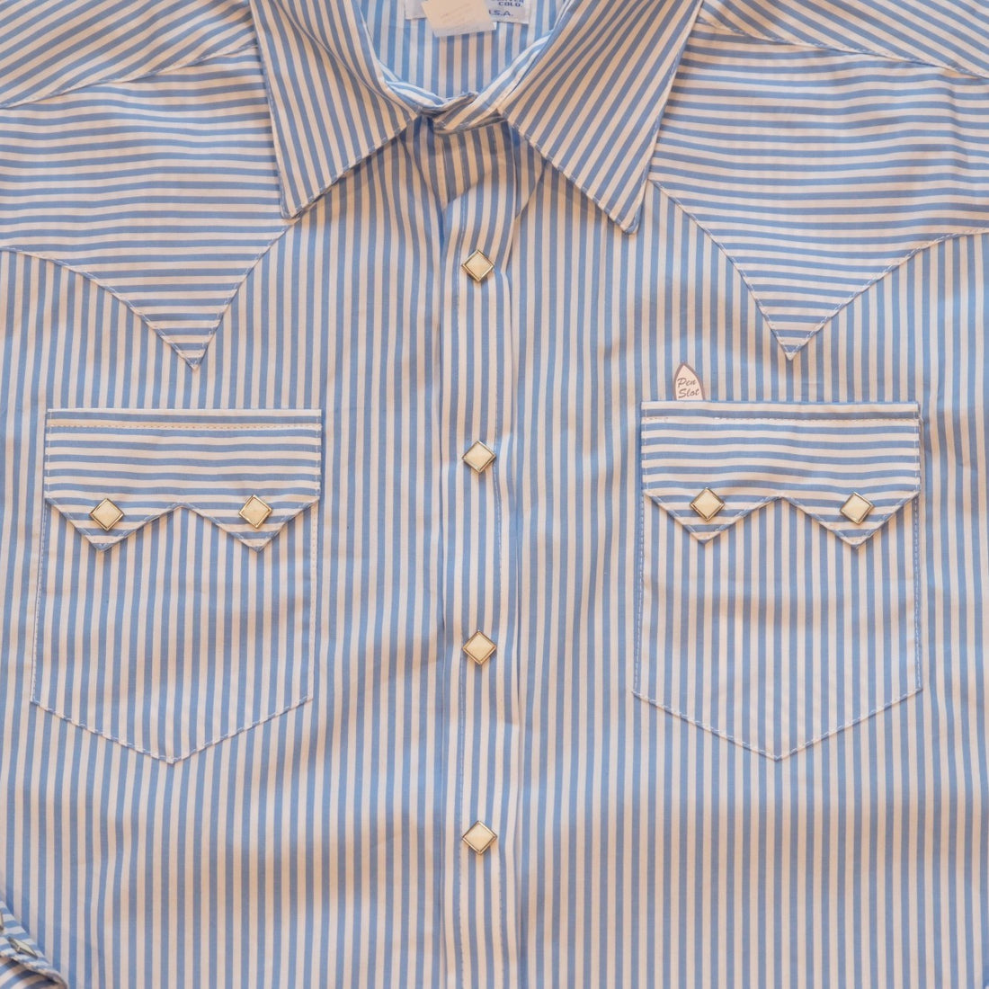 Rockmount Men’s Fine Blue Stripe Western Shirt