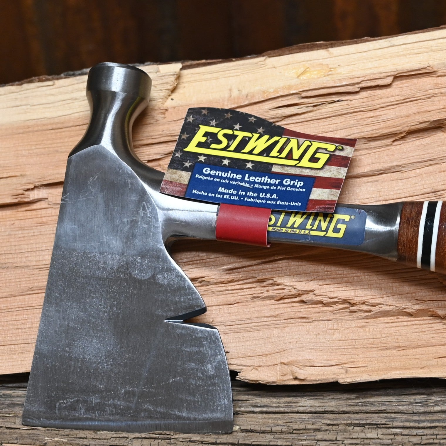Estwing Carpenter’s Hatchet 13 in leather grip one-piece forged steel