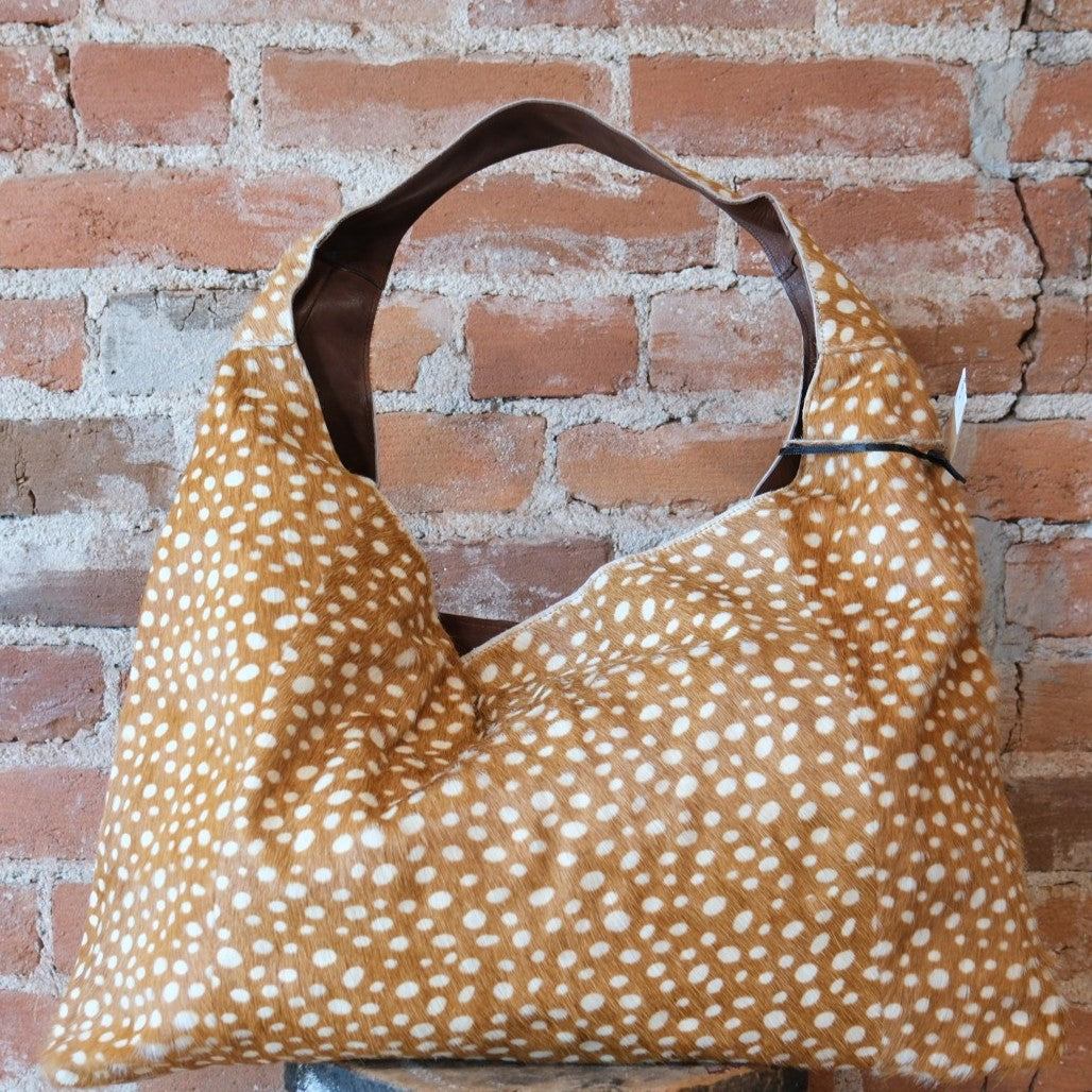 Latico Lindsey Hair-On Tote Bag - Brown Hair-On