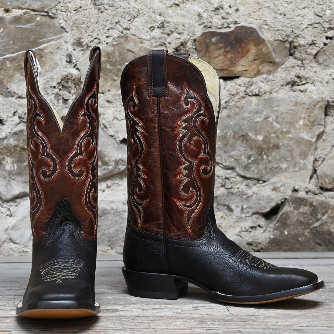 Hondo 13" Cowboy Boot – Rust Volcano Top with Brown Volcano Vamp