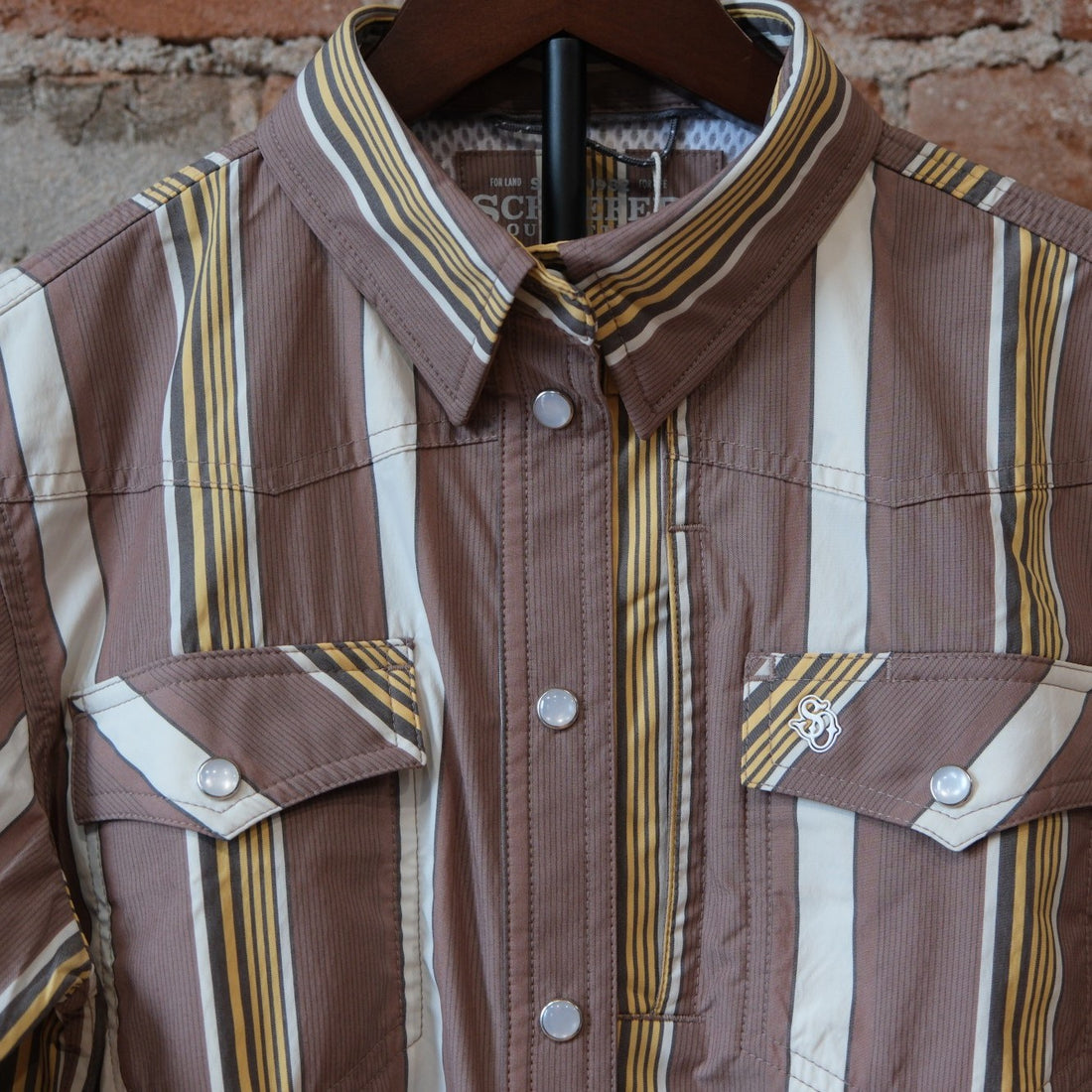 Ladies RangeTek Western Guide Snap Shirt in Canyon by Schaefer Outfitter.