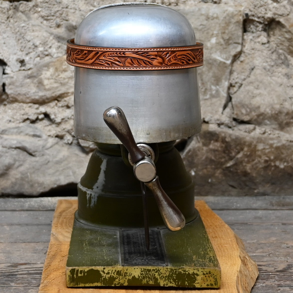 Vogt Silversmiths Hat Band with Russet Tooling Pattern 26in