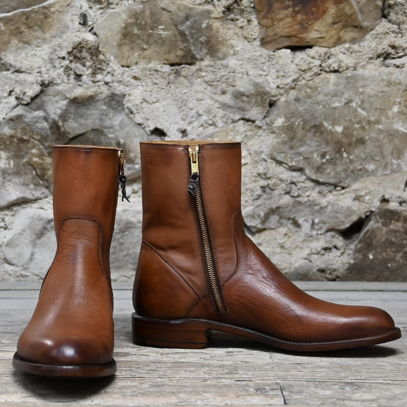 Lucchese Men's Dark Brown Calf Leather Boot – Premium Western