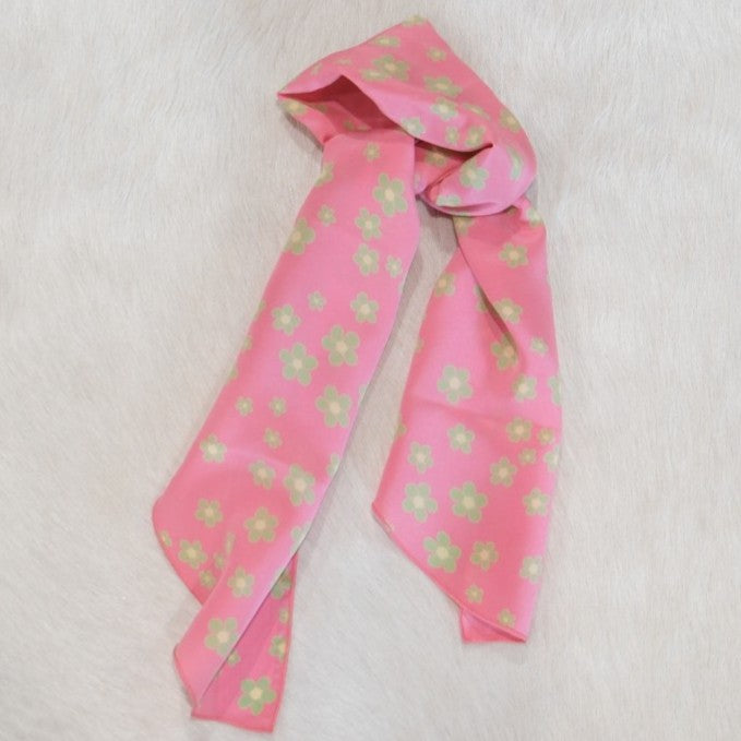 Cowboy Images Roy Rogers Small Daisies on Pink Scarf Tie