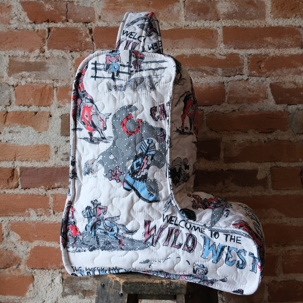 Ida Mae Home - Cattle Drive Sand Quilted Boot Bag