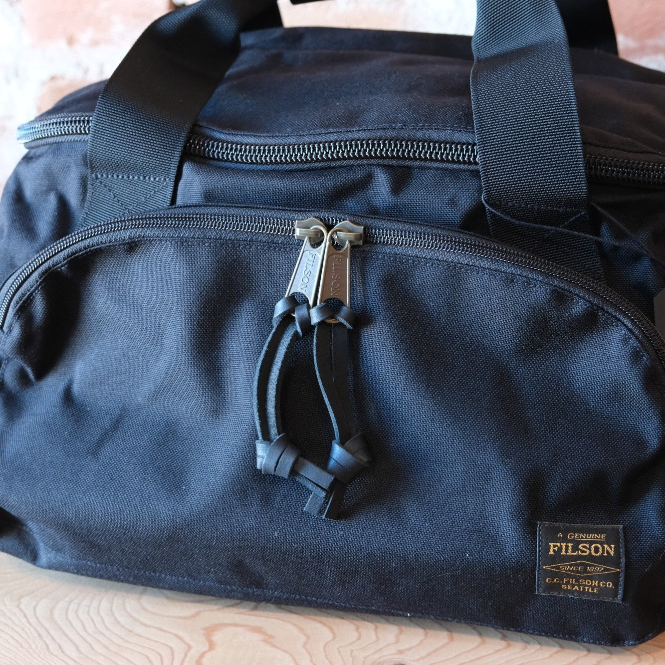 Filson Dryden Duffle Pack in Black.