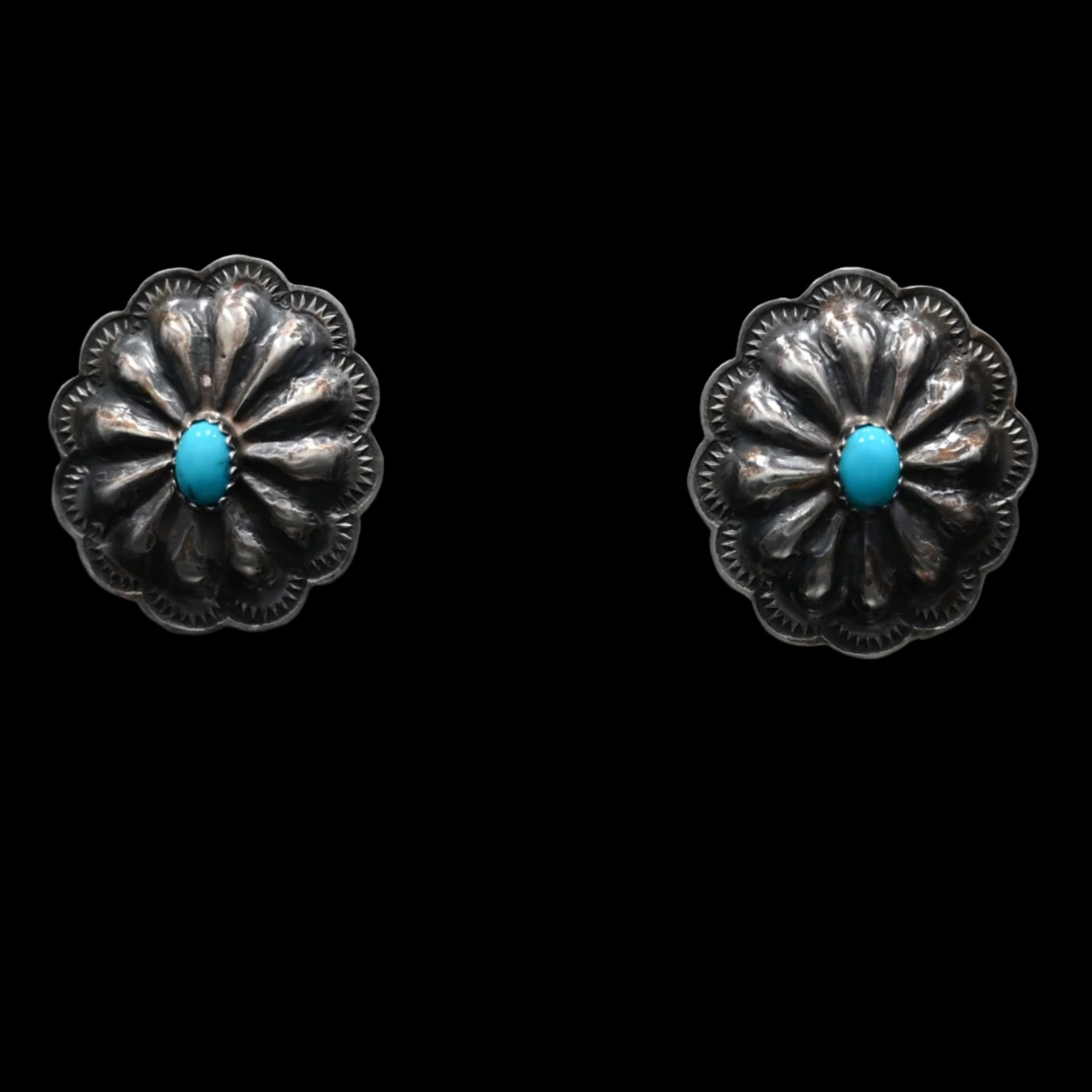 View of earrings