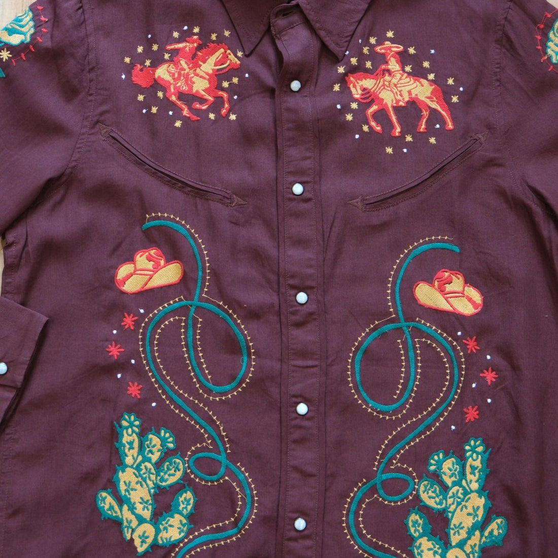 Sendero Show Pony Embroidered Western Pearl Snap