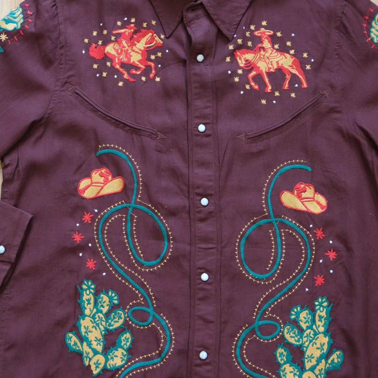 Sendero Show Pony Embroidered Western Pearl Snap