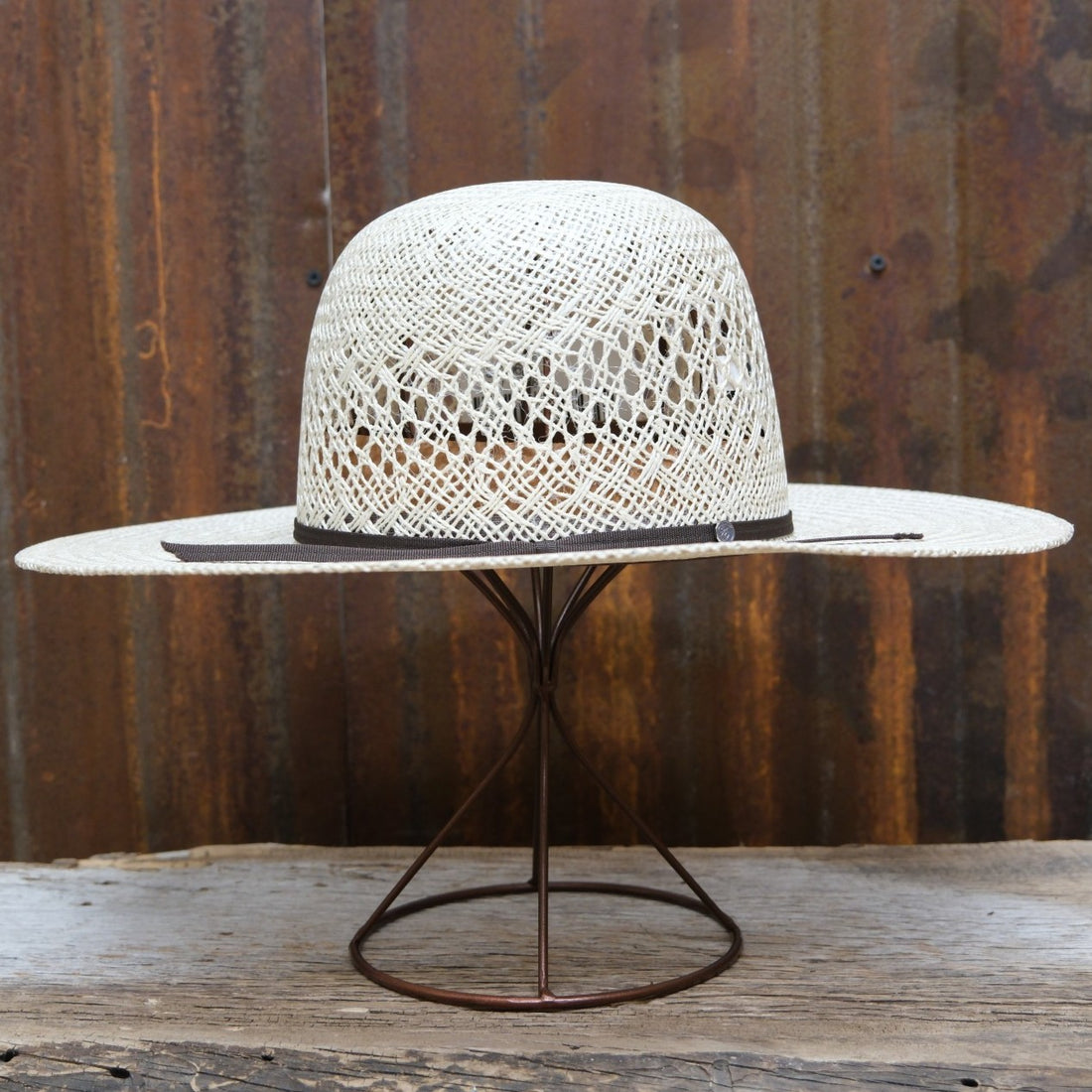 Tacchino Open Crown Aria Western Straw Hat