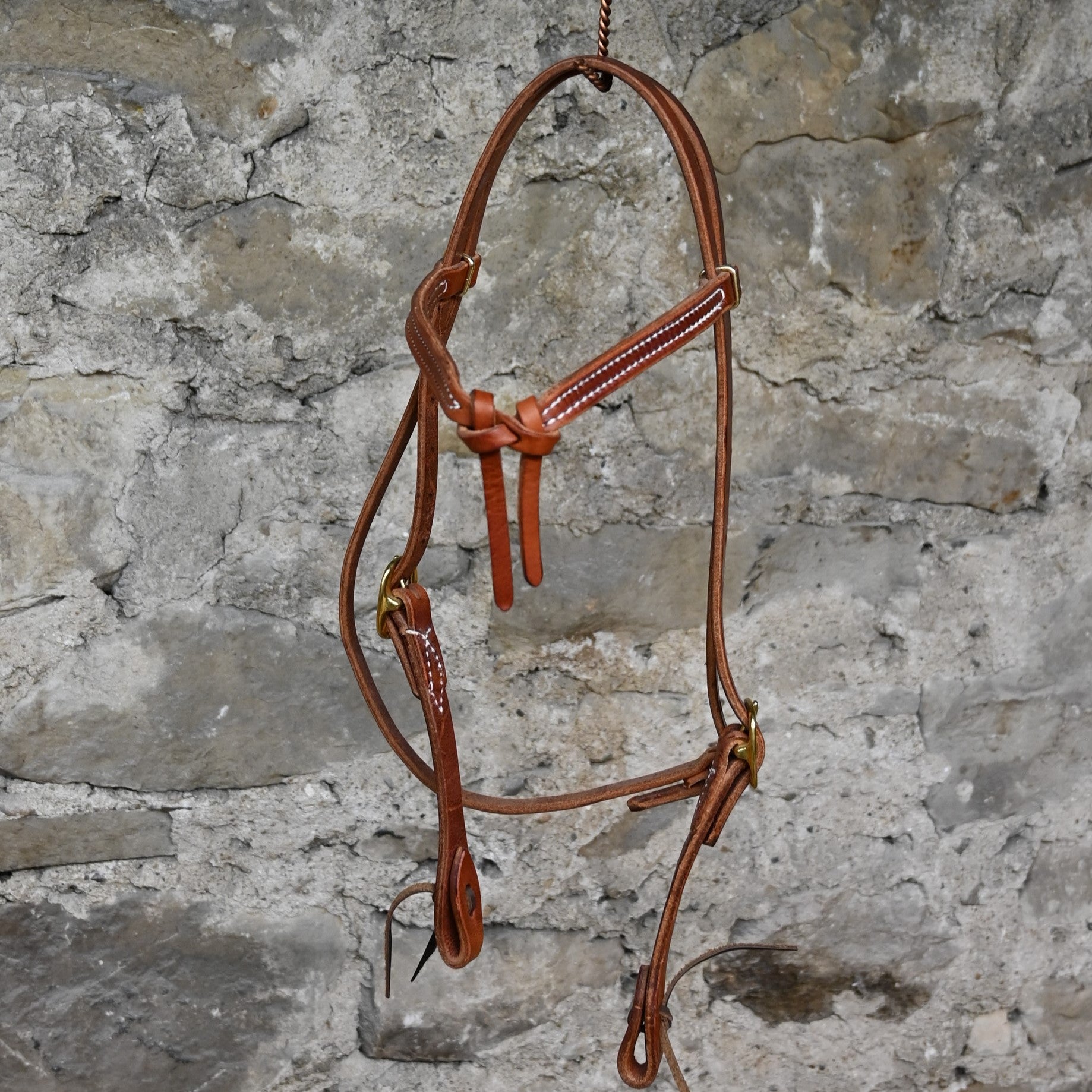 Knotted Browband Headstall with Ties