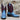 Atomic 79 Exclusive Hondo Bronc Boot – 11" Burgundy Top with Sky Blue Cowhide Vamp