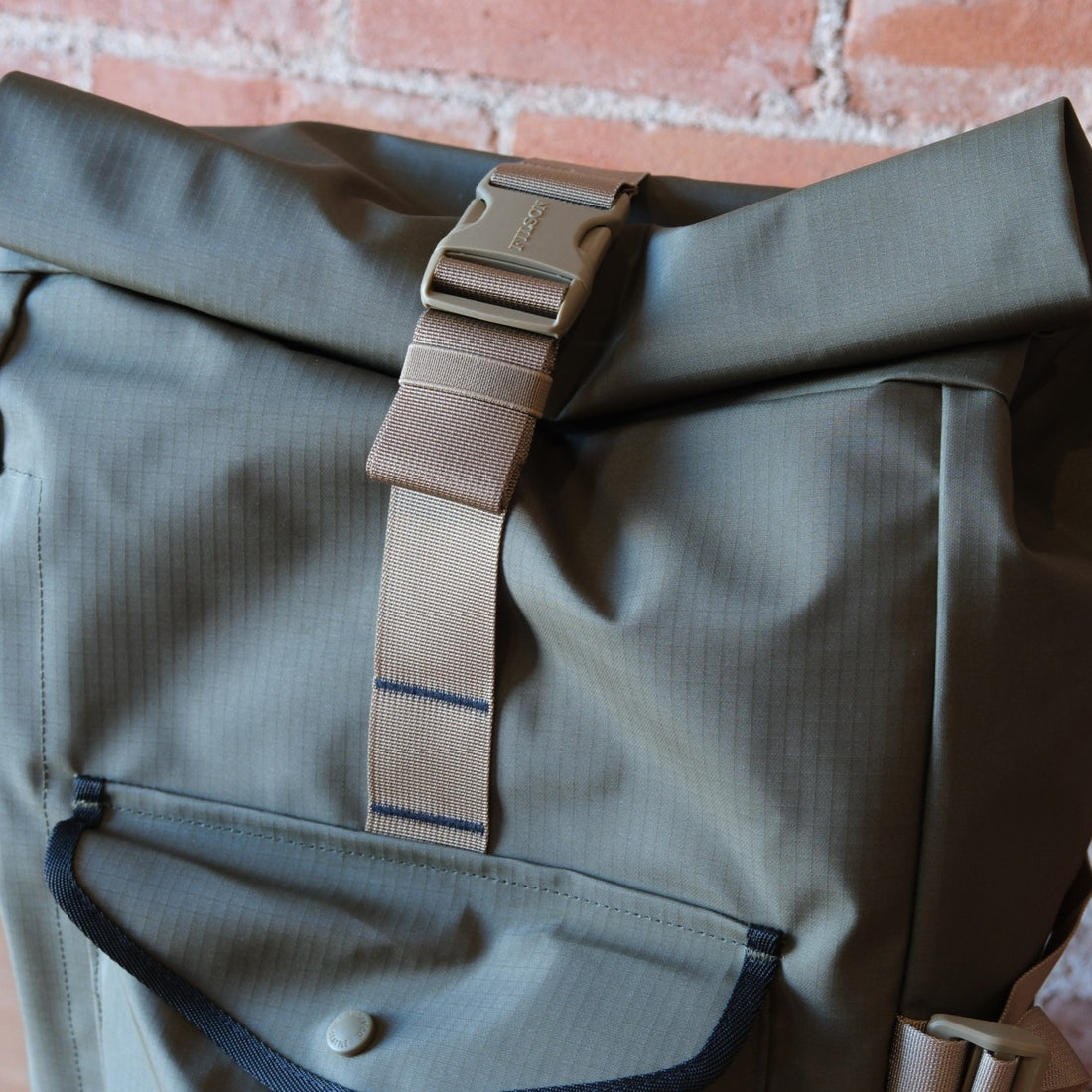 Filson All-Weather Backpack in Olive and Black.