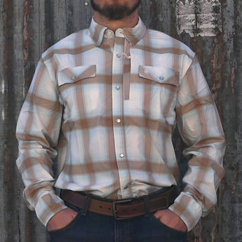 Schaefer Men’s RangeTek Western Guide Snap Shirt – Sweetwater Pattern