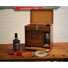 Golden Oak 1403 Chest W/Nickel Hardware-Atomic 79