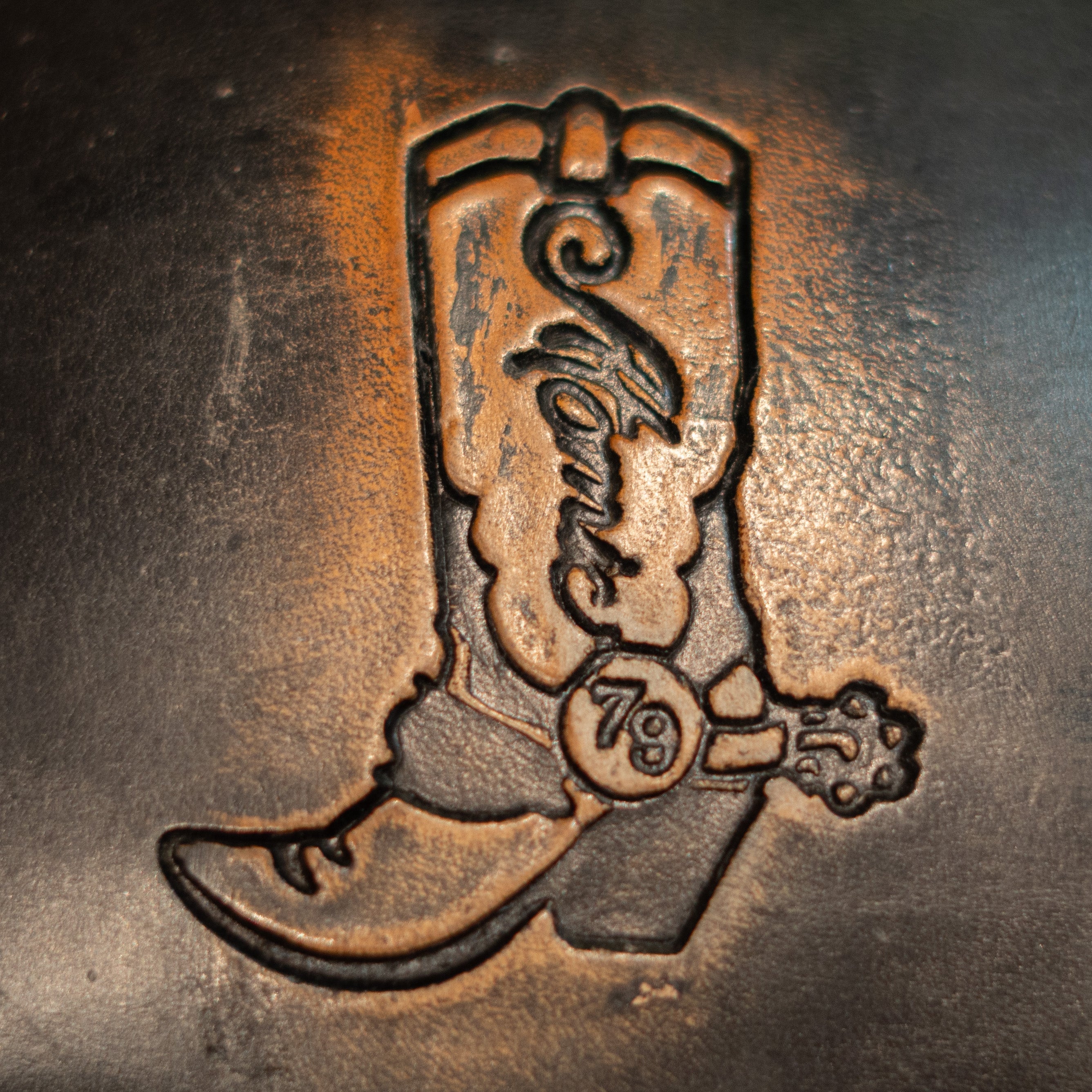 Atomic 79 Logo On Boot Sole