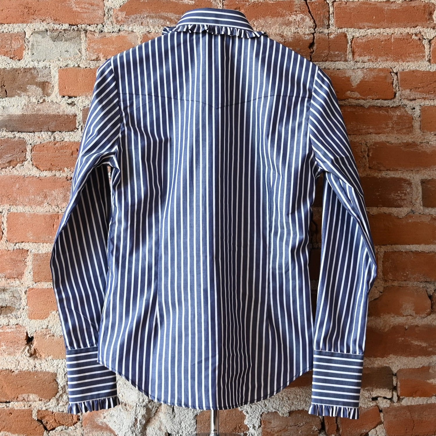 Little Lucille Signature Fit with Ivy Pinstripe Frill