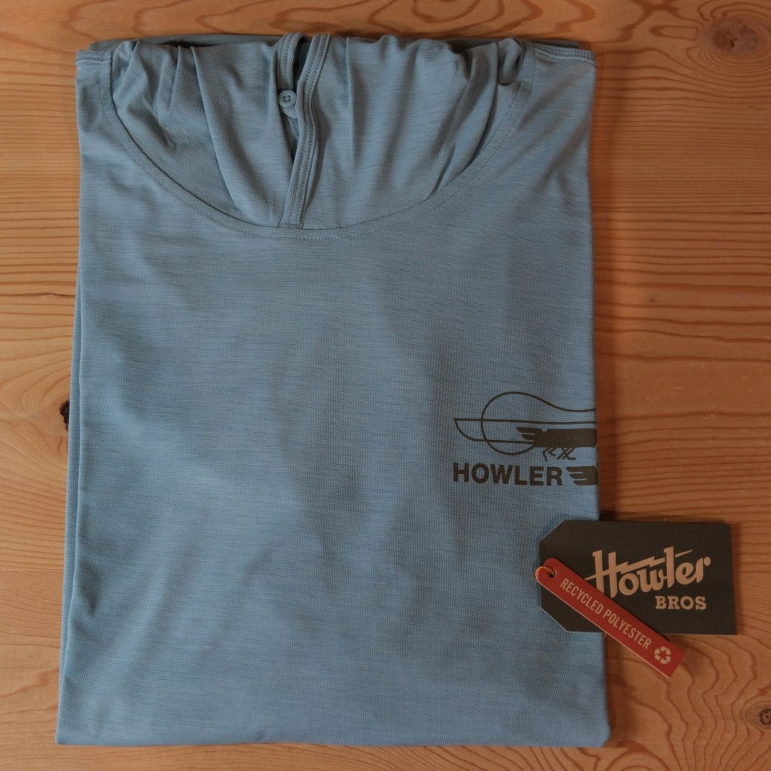 Howler Brothers HB Tech Hoodie in Pool Blue