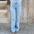 Wrangler x Lainey Wilson pull on flare festival jeans