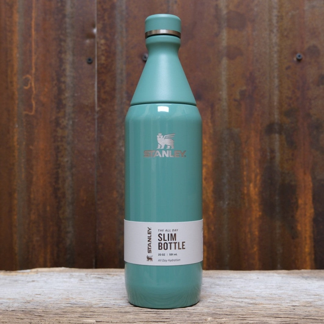 Stanley 20oz All Day Slim Water Bottle - Green Glass