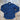 View of Blue Blanket men’s dark indigo denim Western shirt with pearl snap closures and yoke detailing