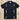 Sendero Caballero Guayabera in Black showing the intricate tonal embroidery and four-pocket design.