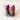 View of Anderson Bean Baby Bean boot with bone antique goat vamp, pink top, and soft sole