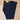 View of Blue Blanket ladies dark indigo denim jeans with straight-leg and tailored waist