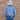 View of Blue Blanket men’s light denim Western shirt with embroidered back and chest pockets