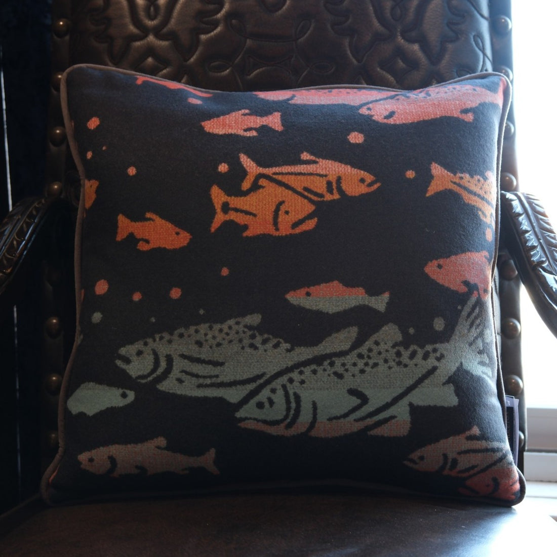 Pendleton Salmon Run Wool Throw Pillow