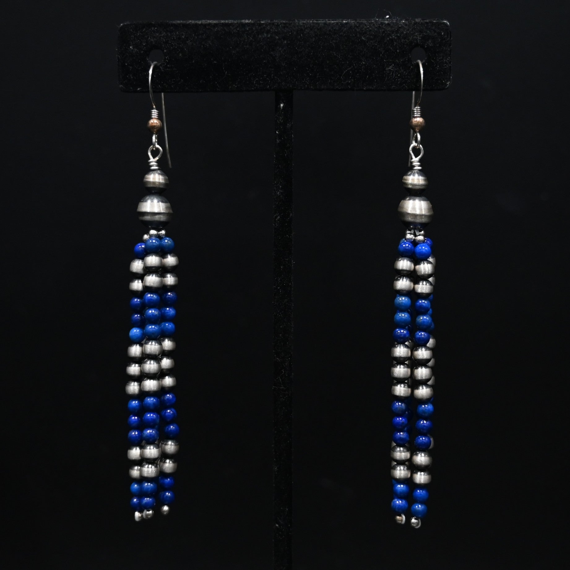 View of earrings