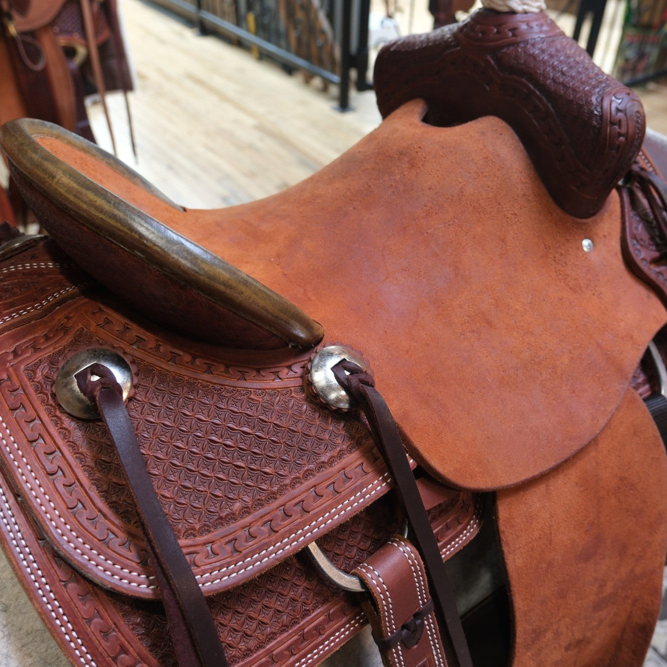 Adame 13" Youth Rough Out Saddle