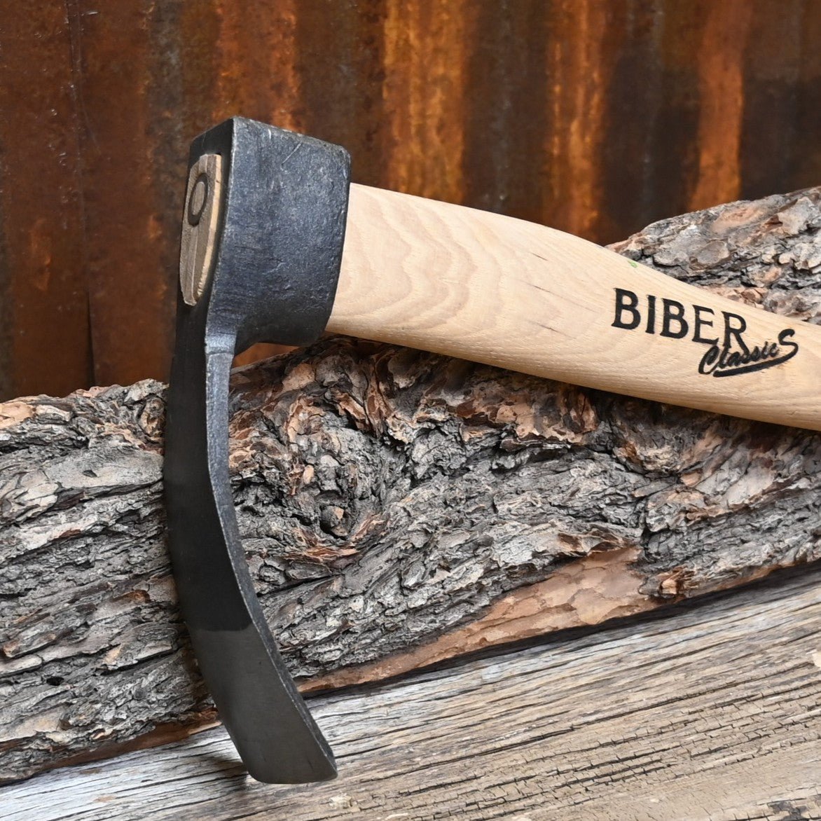 Scooped adze french, 140x110 mm, hickory handle, CLASSIC-S