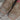 View of Macie Bean 12″ “Cowpunchin Karlee” boot with red shaft, sand suede vamp, and cutter toe
