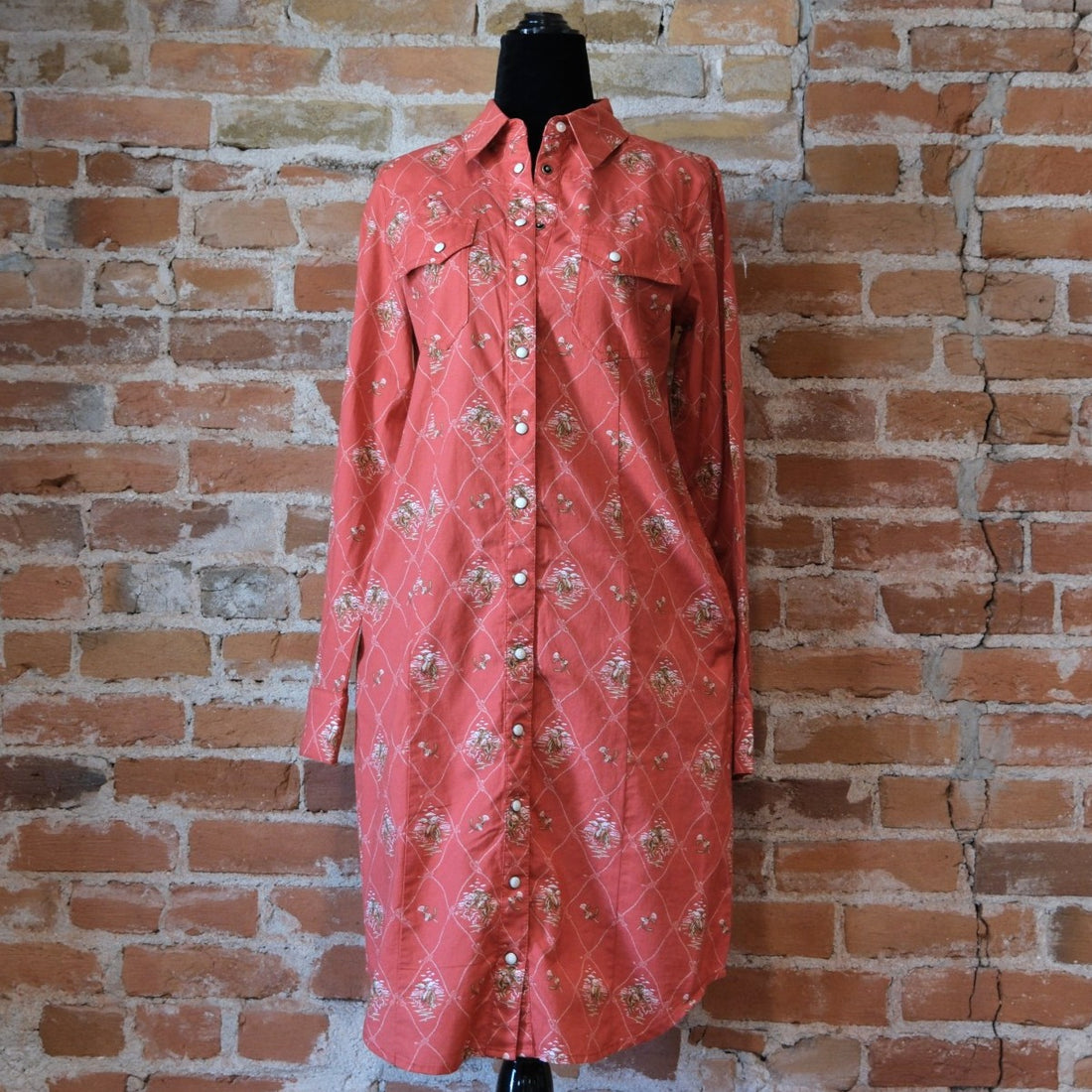 Pendleton Gambler Shirt Dress - Adobe Lattice