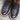 View of Hondo 13" cowboy boot with rust volcano top, chocolate Spanish shoulder vamp, and wide round toe