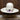 American Hat Co. 20X Fancy Vent Straw in Ivory with Chocolate Band (4 1/4" Brim)