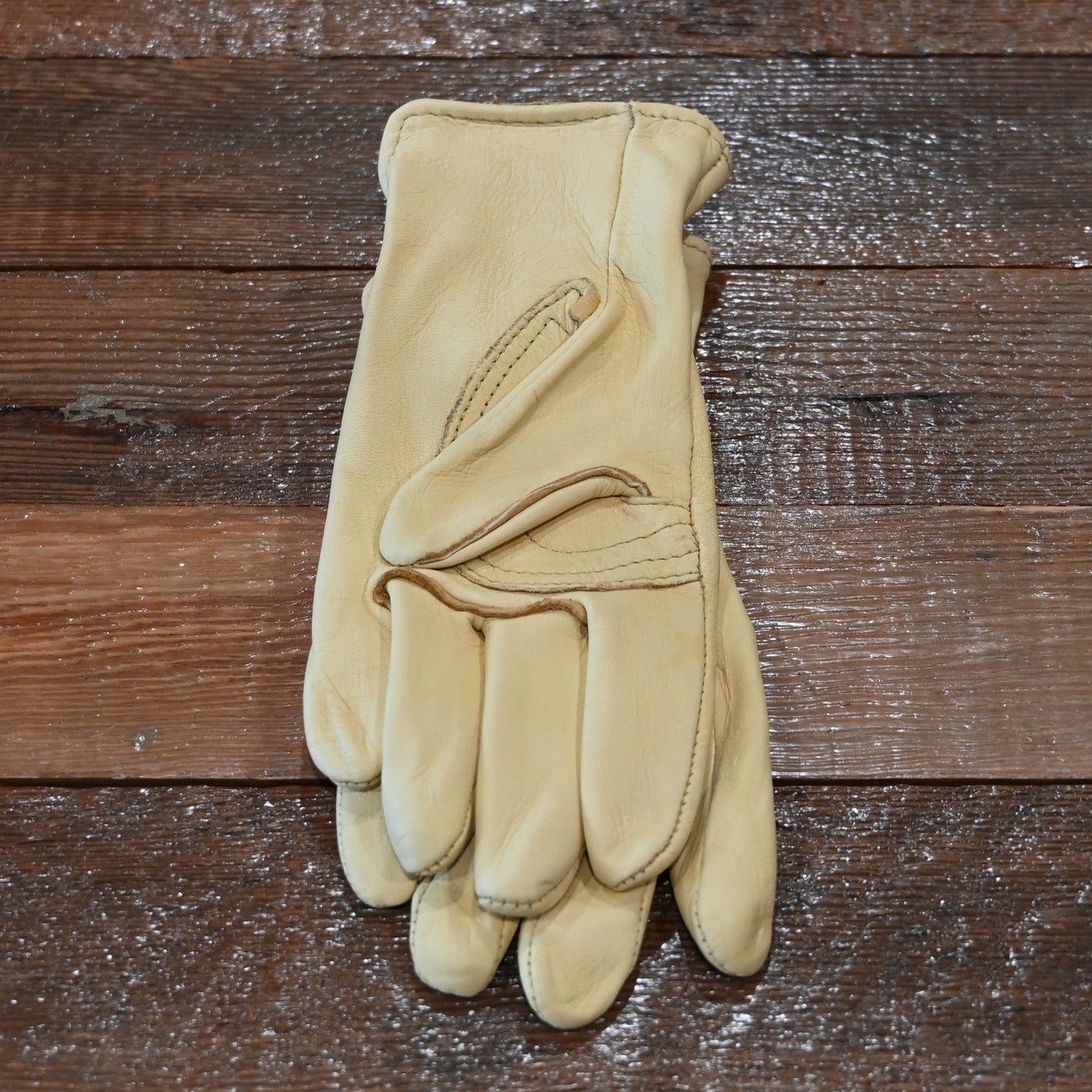 Geier Gloves tan deerskin roper glove with reinforced palm patch