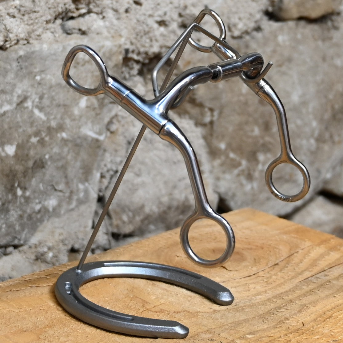Myler Black Seven Shank with Sweet Iron Comfort Snaffle Wide Barrel - A Myler Black Seven Shank with Sweet Iron Comfort Snaffle Wide Barrel - A