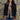 Morris Kaye & Sons – Black Denim Jacket with Red Fox Fur Cuffs, Collar & Placket