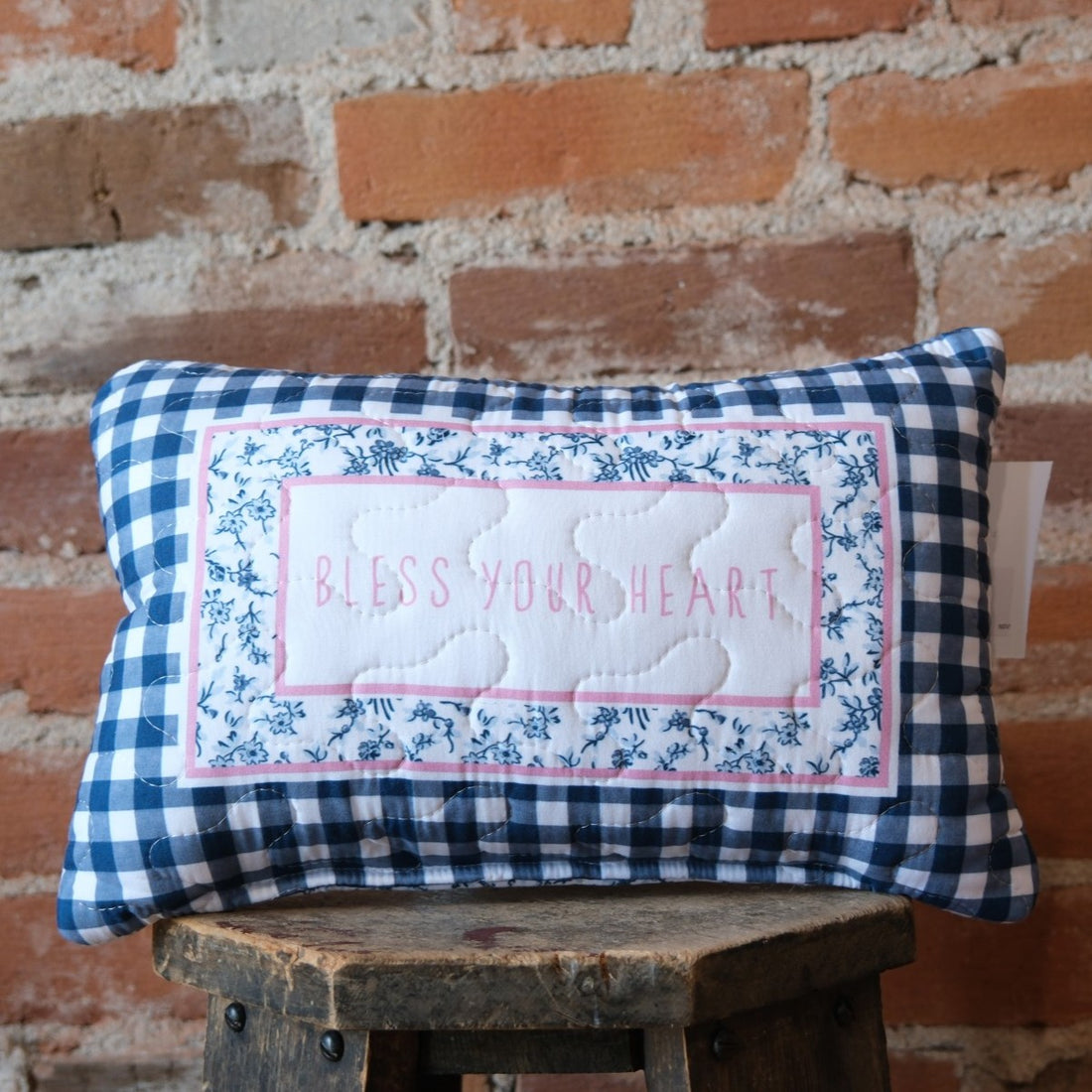Ida Mae Home - Bless Your Heart 8x12 Quilted Pillow