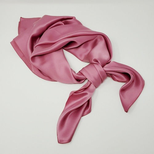 Cowboy Images Charmeuse Sueded Sandwashed Rose Wild Rag 33x33