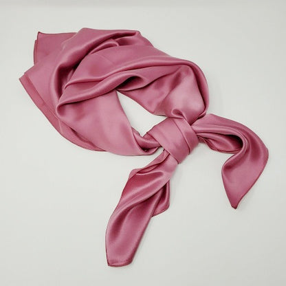 Cowboy Images Charmeuse Sueded Sandwashed Rose Wild Rag 33x33