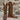 View of Hondo 16" cowboy boot with rust volcano top, red floral embroidery, rust oil tan vamp, and pull holes