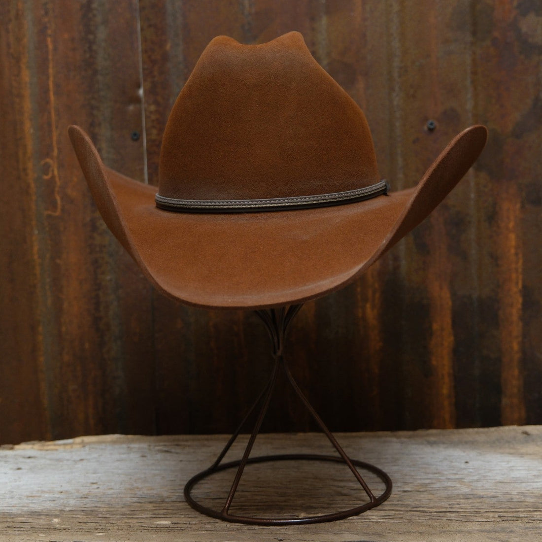 Stetson Boss of the Plains 6X Cowboy Hat - Rust Fur Felt Distressed