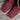 Hyer Augusta 13″ boot in burgundy roughout on shaft and vamp, square toe and leather heel